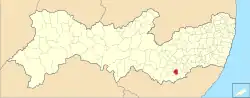 Location of Brejão in Pernambuco