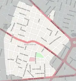 Street map of Brazo Oriental