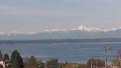 View of the Olympic Mountains and Puget Sound from Broadview