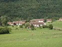 View of Broissia, a commune in the Jura department