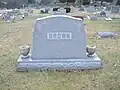 Brown family headstone at I.O.O.F. Cemetery in Blanchester, Ohio.