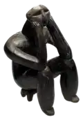 The Thinker of Cernavoda; by Hamangia culture from Romania; c. 5000 BC; terracotta; height: 11.5&nbsp;cm (41⁄2 in.); National Museum of Romanian History (Bucharest)