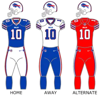 Buffalo Bills uniforms
