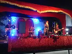 Burn the Negative performing at the Dance Lounge, Glastonbury Festival 2009