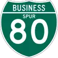 Business Spur Interstate 80 shield marker