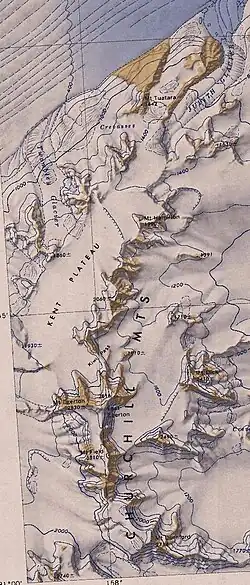 Kent Plateau and surroundings