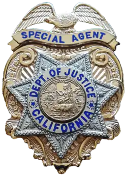 CA DOJ Special Agent Badge