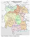 Map of Chanditala-I CD block