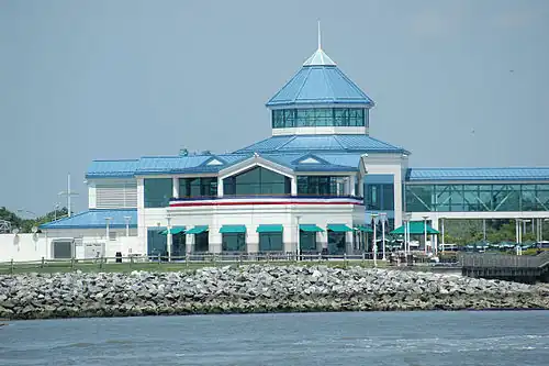 Cape May terminal building serving the Cape May–Lewes Ferry