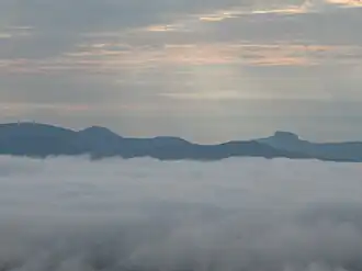 Sunrise Behind Hawksbill & Tablerock