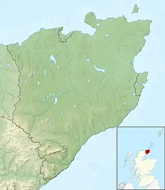 Map showing the location of Noss Head MPA