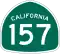 State Route 157 marker