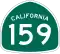 State Route 159 marker