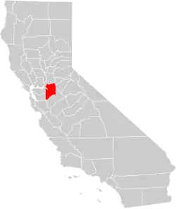 Location in the state of California