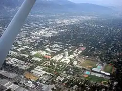 Aerial view of Caltech in Pasadena, California