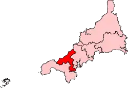 A small constituency. It is situated in the south west of the county, although it borders another constituency located further south west.