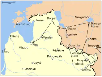 See text and the article The campaigns of Stephen Báthory for further information.