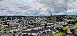 View of Kilkenny from top of round tower