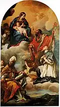 Virgin and Child with St. Ambrose, St. Francis de Sales and St. Nicholas, Pinacoteca civica Francesco Podesti, Ancona