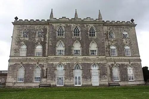 Castle Ward Gothic (north-east) façade, June 2011.