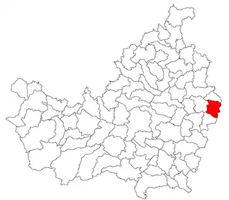 Location in Cluj County