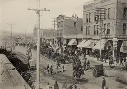 Image 9Cripple Creek, Colo., under martial law, during the 1894 strike.
