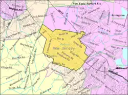 Census Bureau map of Madison, New Jersey