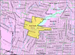 Census Bureau map of Oradell, New Jersey