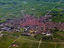 Aerial view of Cerano