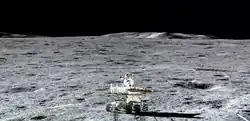 Yutu-2 rover deployed by Chang'e 4 lander.