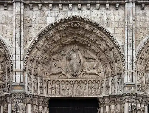 Central portal of Chartres Cathedral (1194–1220)