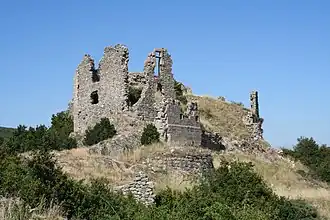 Ruins of the chateau of Pierregourde