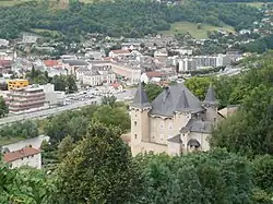 Manuel de Locatel Castle, with a view of Albertville.