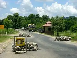 Checkpoint in Western Nepal.