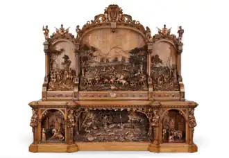 The Chevy Chase Sideboard by Gerrard Robinson. Often considered to be one of the finest carved furniture pieces of the 19th century and an icon of Victorian furniture.