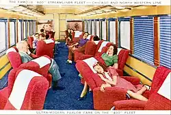 Parlor car, c. 1940s.