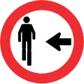 RO-5L Pedestrians walk on your left