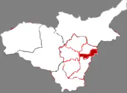Location in Taiyuan