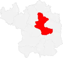 Location of Baota District within Yan'an