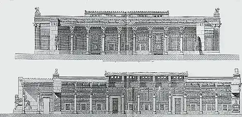 The design of the Throne Hall, Persepolis