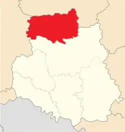 Location of Khmilnyk Raion