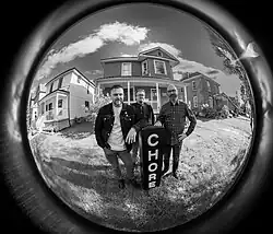 Chore in 2025 (L to R David Dunham, Chris Bell, Mike Bell)