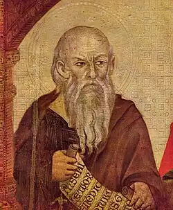 Maestà of Santa Trinita, (detail) Prophet