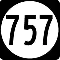 State Route 757 marker
