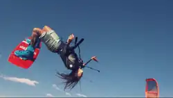 Claire Lutz kiteboarding