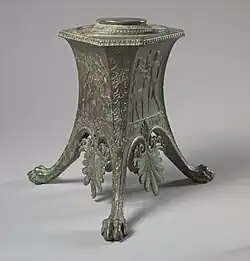 Tripod base; circa 100 BC; bronze; overall: 77 x 32.3 x 28&nbsp;cm; Cleveland Museum of Art (Cleveland, Ohio, USA)