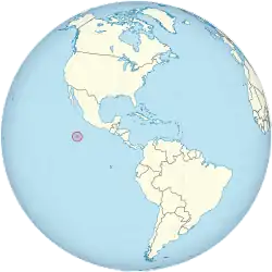 Location of Clipperton Island