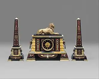 Clock; by Tiffany & Co.; circa 1885; marble & bronze; 46 x 51.1 x 19.7&nbsp;cm; Metropolitan Museum of Art