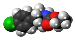 Space-filling model of cloforex