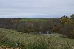 Countryside along Clover Ridge Road